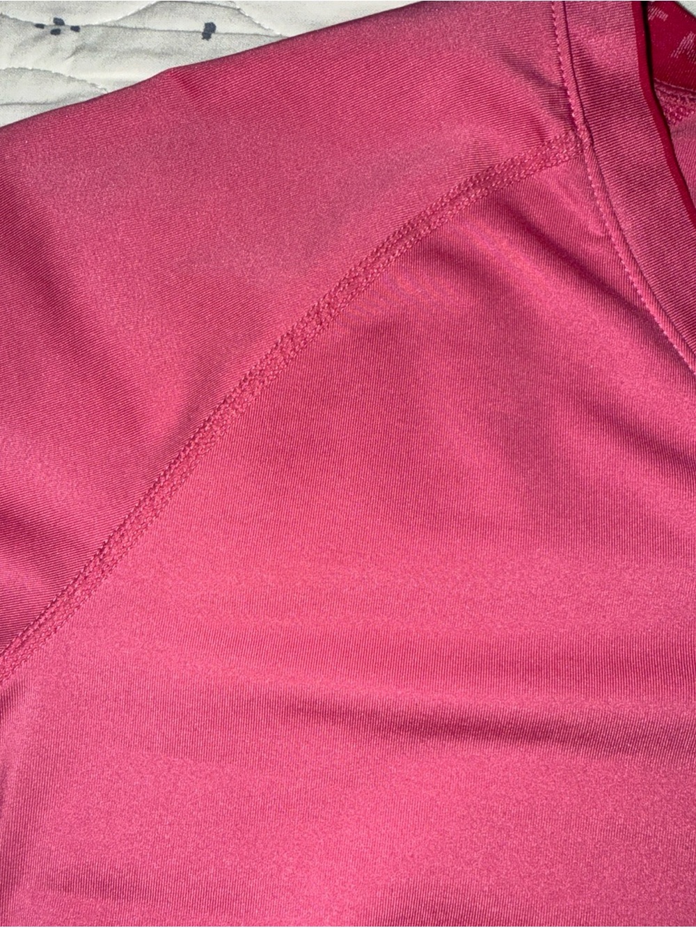 Nike Pro Combat Dri-FIT Fitted Pink V-Neck T-Shirt Women's Size Medium - Picture 4 of 5